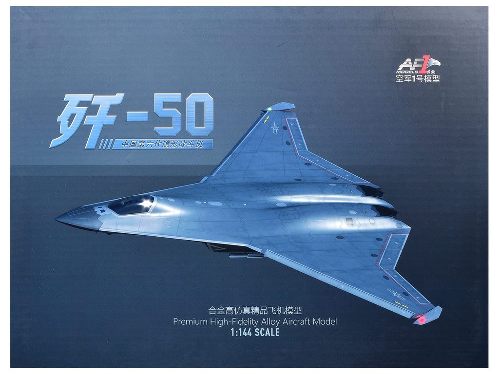 Shenyang J-50 Stealth Aircraft "People's Liberation Army Air Force" 1/144 Diecast Model by Air Force 1