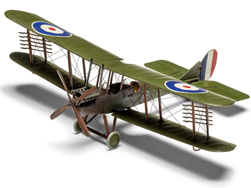 Level 2 Model Kit Royal Aircraft Factory BE2c Aircraft with 2 Scheme Options 1/72 Scale Plastic Model Kit by Airfix - image 3