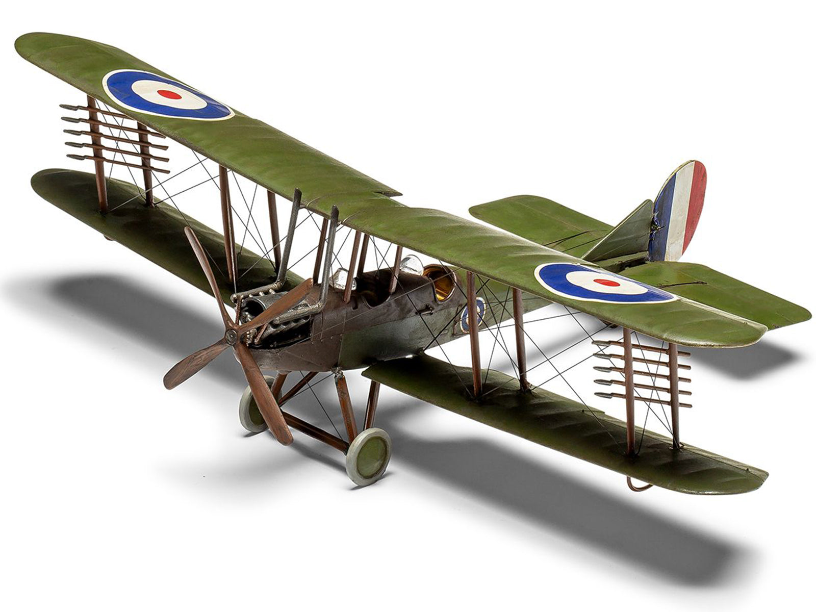 Level 2 Model Kit Royal Aircraft Factory BE2c Aircraft with 2 Scheme Options 1/72 Scale Plastic Model Kit by Airfix - image 3