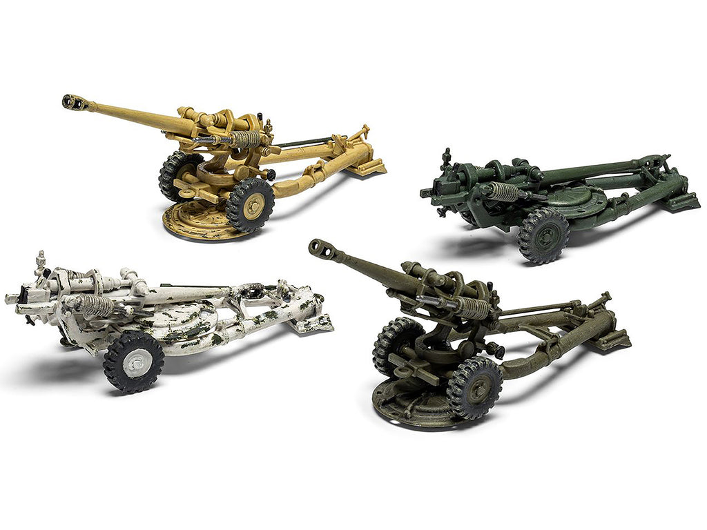 Level 1 Model Kit British 105mm Light Field Gun with 3 Scheme Options 1/76 Scale Plastic Model Kit by Airfix - image 2
