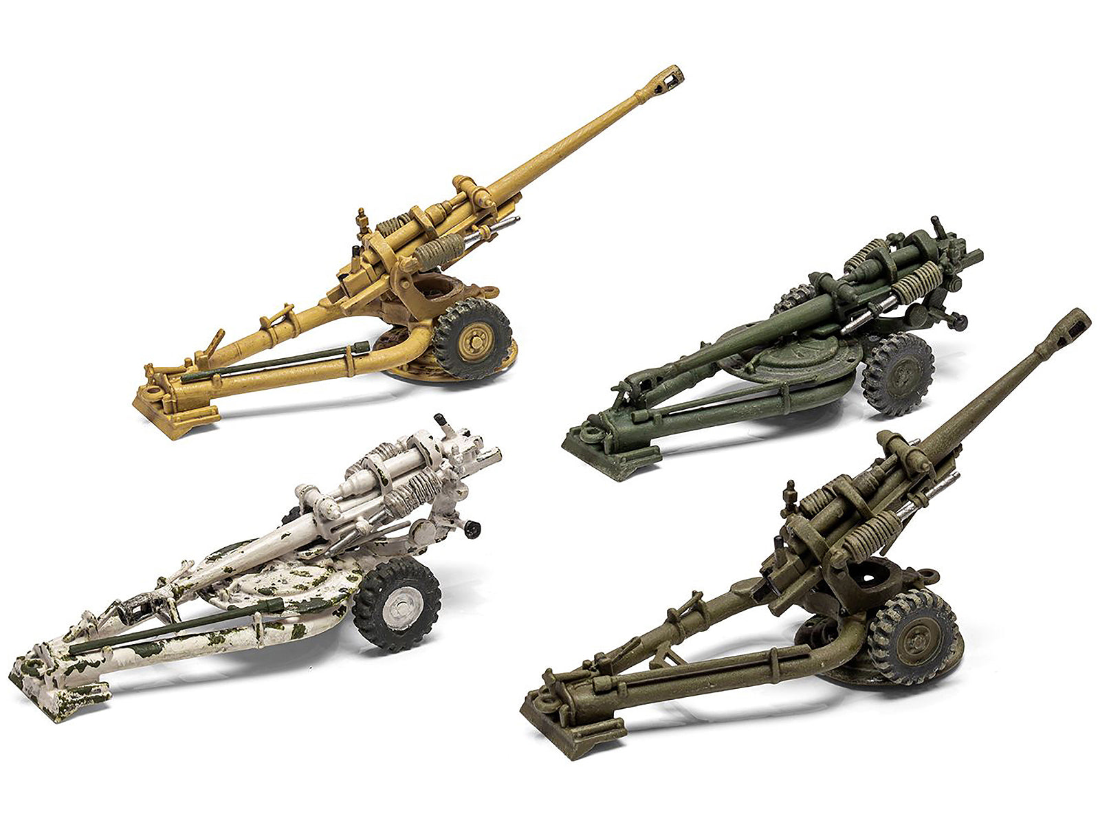 Level 1 Model Kit British 105mm Light Field Gun with 3 Scheme Options 1/76 Scale Plastic Model Kit by Airfix - image 3