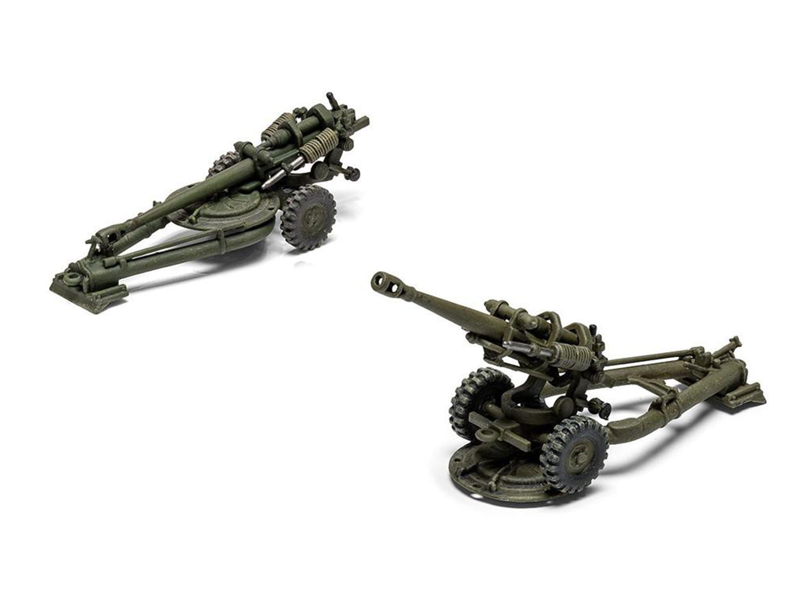 Level 1 Model Kit British 105mm Light Field Gun with 3 Scheme Options 1/76 Scale Plastic Model Kit by Airfix - image 4