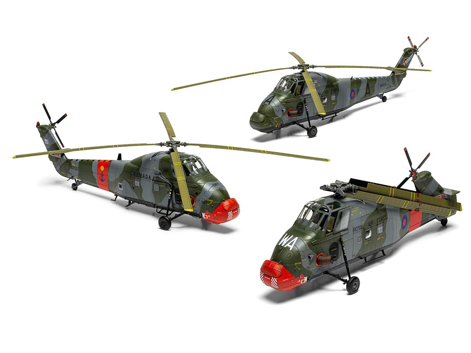 Level 2 Model Kit Westland Wessex HC.2 Helicopter with 3 Scheme Options 1/72 Plastic Model Kit by Airfix - image 5