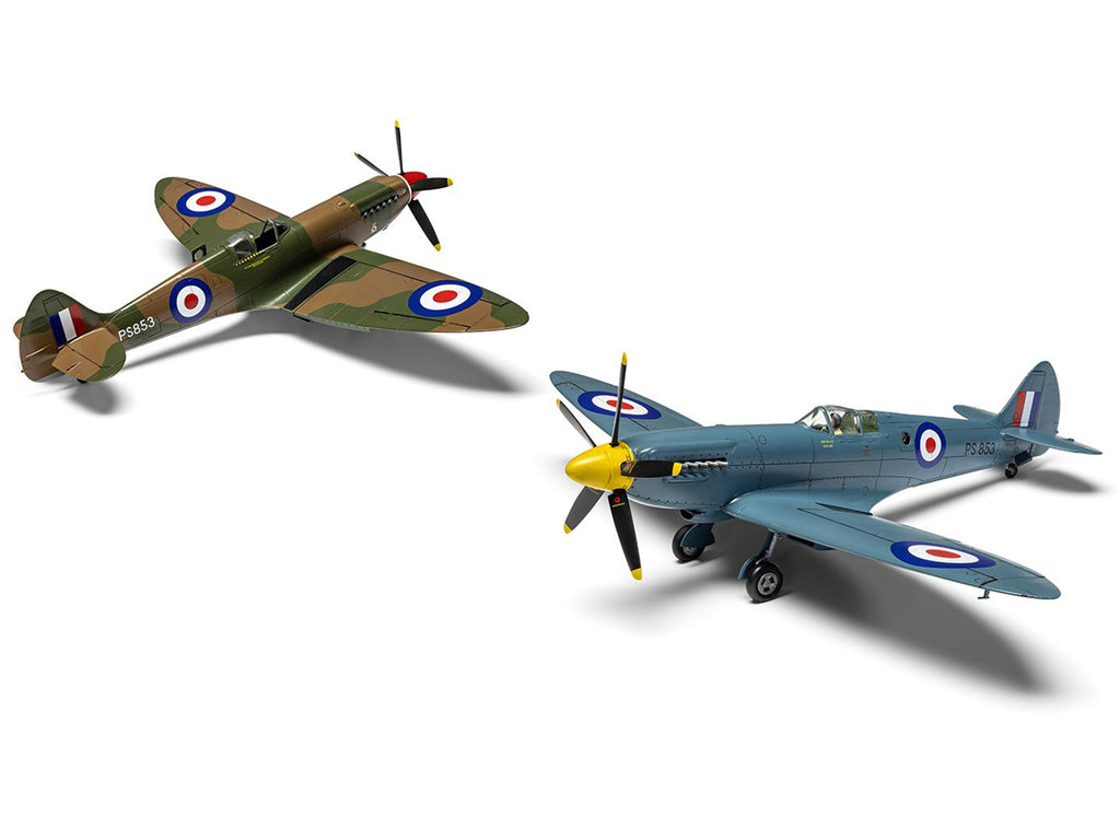 Level 2 Model Kit Supermarine Spitfire PR.XIX Fighter Aircraft with 3 Scheme Options 1/48 Plastic Model Kit by Airfix - image 3