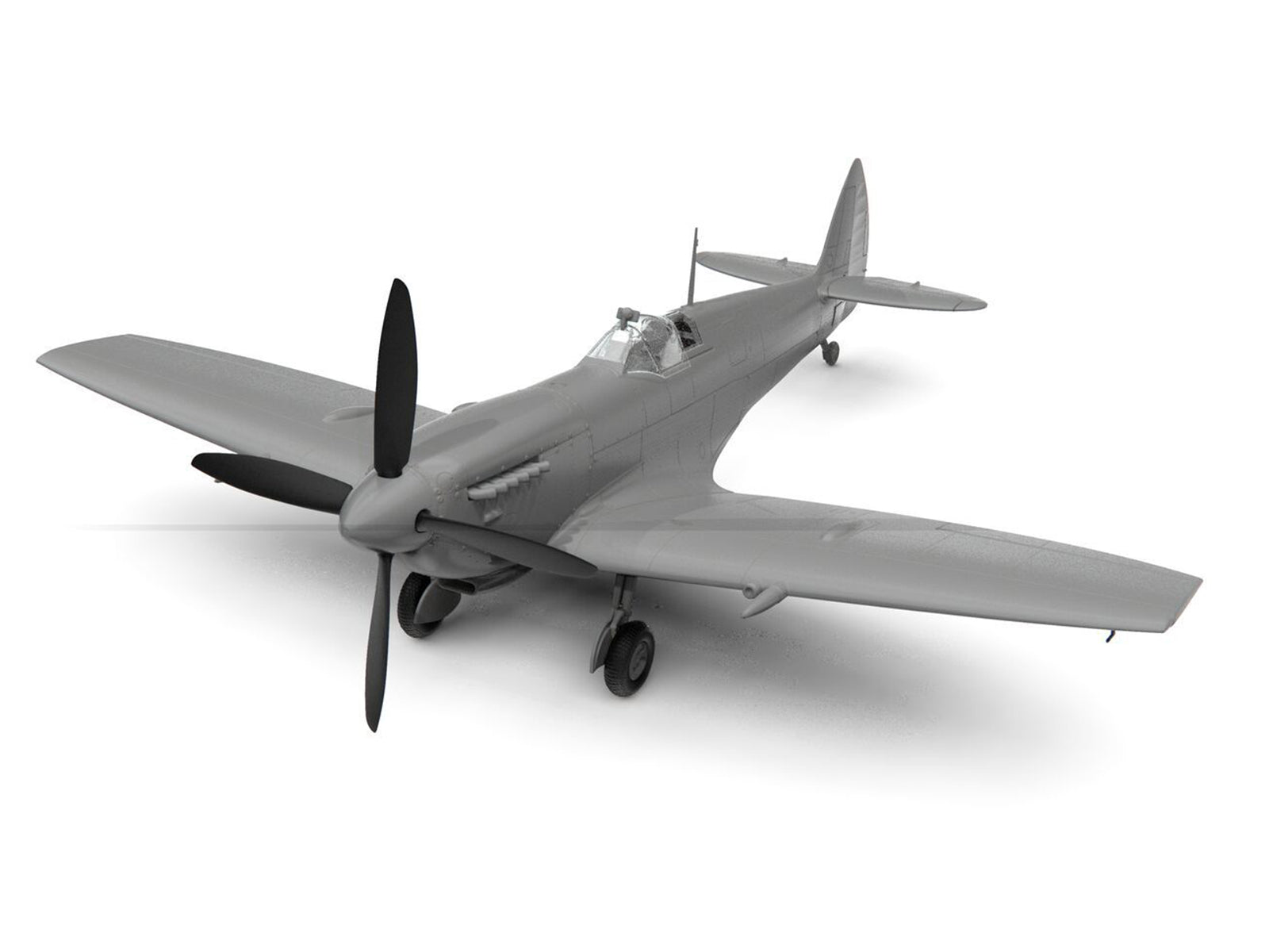Level 2 Model Kit Supermarine Spitfire Mk.IXe Fighter Aircraft with 3 Scheme Options 1/48 Plastic Model Kit by Airfix - image 4
