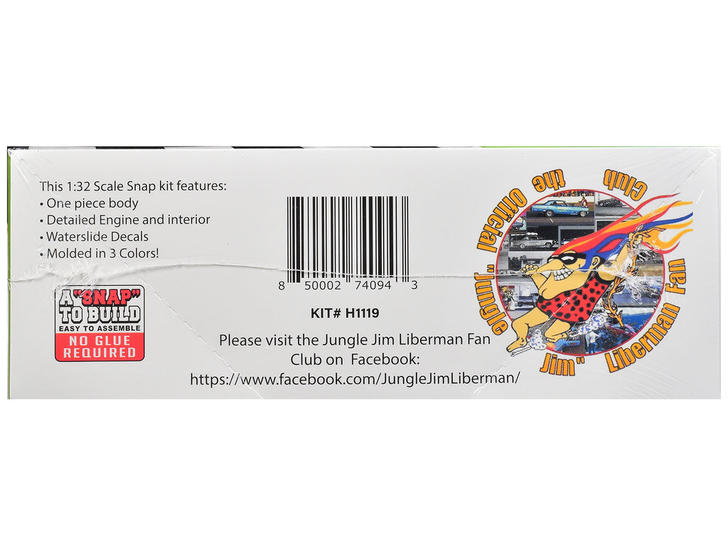 Model Kit 1974 Funny Car "Jungle Jim" (Snap-to-Build) 1/32 Scale Model by Atlantis - image 4