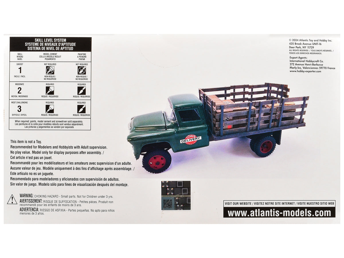 Skill 2 Model Kit 1955 Chevrolet 2-Ton Stake Truck 1/48 Scale Model by Atlantis - image 4