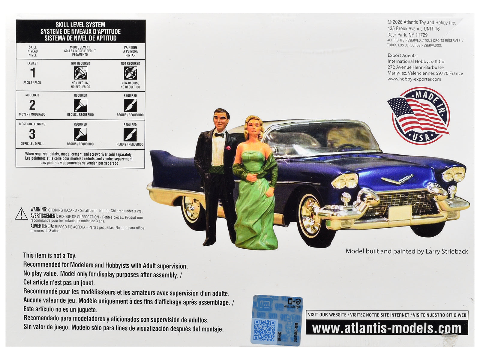Skill 2 Model Kit 1957 Cadillac Eldorado Brougham 1/25 Scale Model by Atlantis - image 4