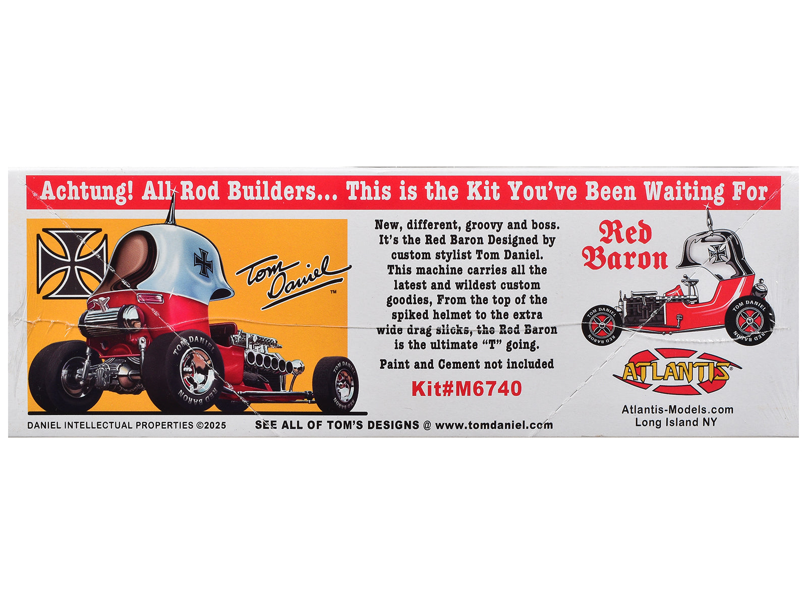 Skill 2 Model Kit Tom Daniel's Red Baron Show Rod 1/24 Scale Model by Atlantis - image 3