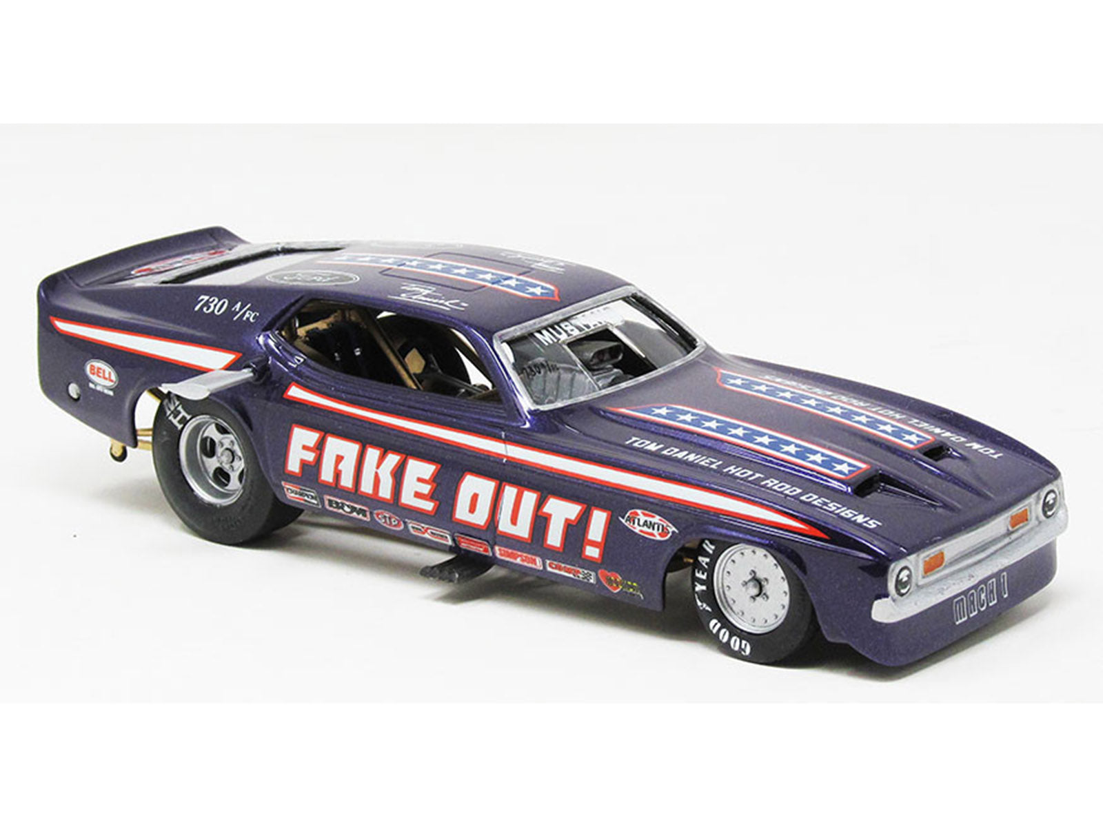 Model Kit Tom Daniel's "FAKE OUT!" Classic Funny Car (Snap-to-Build) 1/32 Scale Model by Atlantis - image 2
