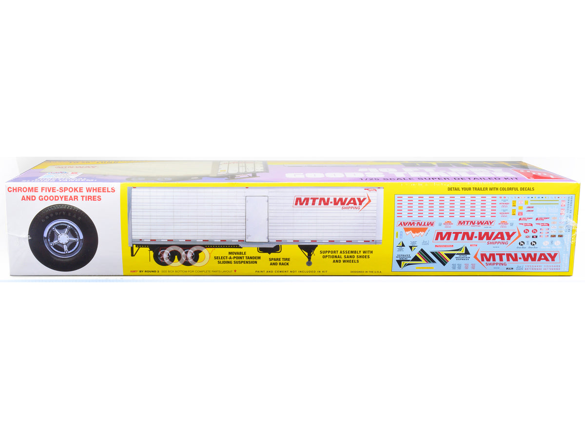 Skill 3 Model Kit Great Dane 40 Ft. Dry Goods Trailer 1/25 Scale Model by AMT - image 3