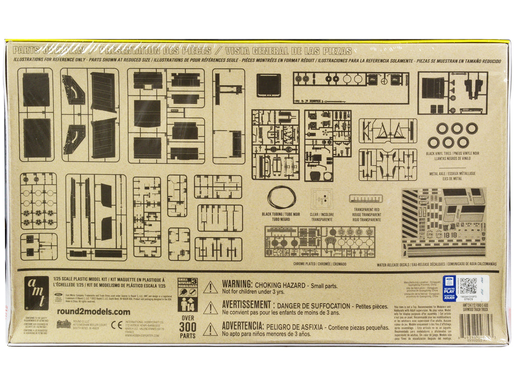 Skill 3 Model Kit Ford C-900 GarWood Refuse Garbage Truck with Load-Packer 1/25 Scale Model by AMT - image 4