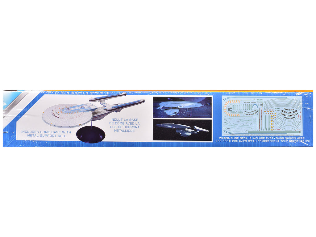 Skill 2 Model Kit U.S.S. Excelsior NX-2000 Space Ship "Star Trek III: The Search for Spock" (1984) Movie 1/1000 Scale Model by AMT - image 2