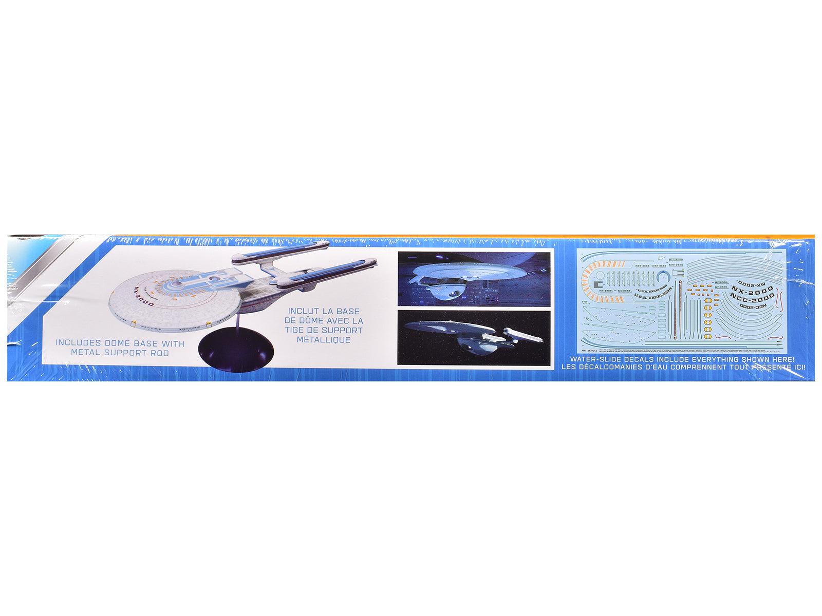Skill 2 Model Kit U.S.S. Excelsior NX-2000 Space Ship "Star Trek III: The Search for Spock" (1984) Movie 1/1000 Scale Model by AMT - image 2