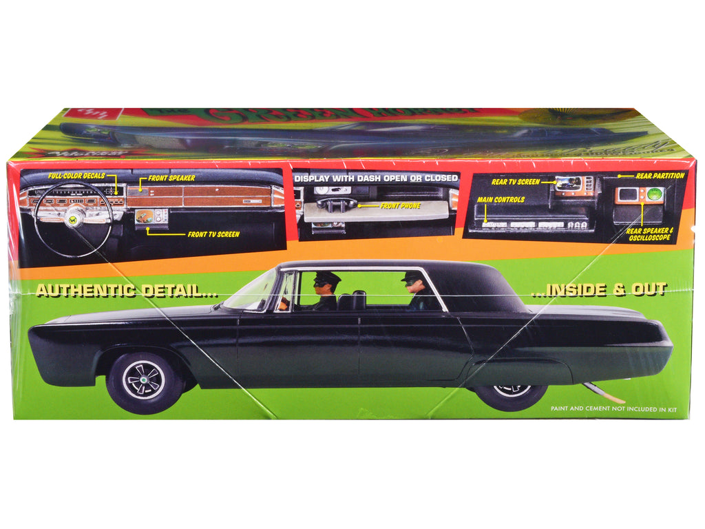 Skill 2 Model Kit Black Beauty "The Green Hornet" (1966–1967) TV Series with Green Hornet and Kato Figures 1/25 Scale Model by AMT - image 2
