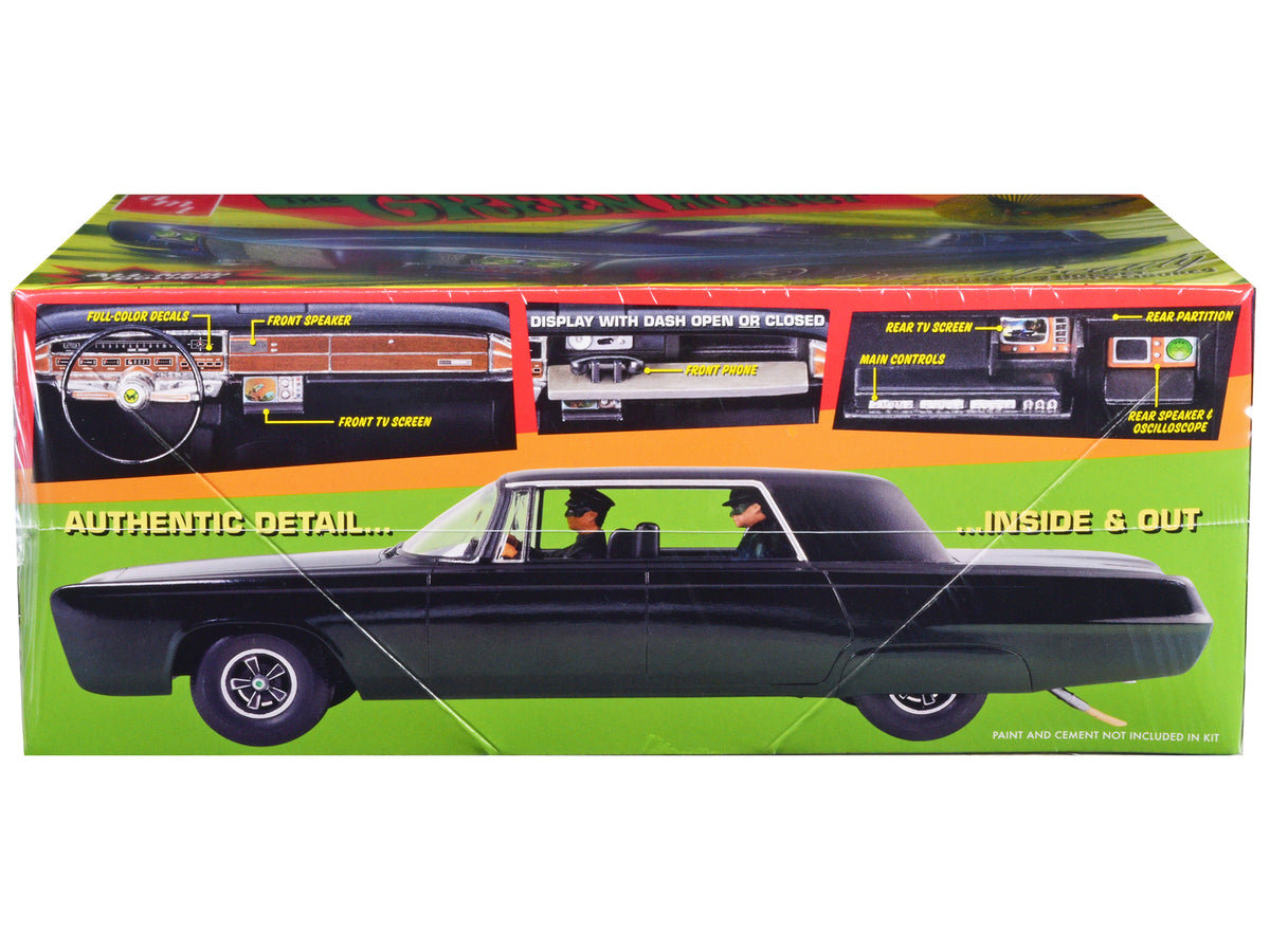 Skill 2 Model Kit Black Beauty "The Green Hornet" (1966–1967) TV Series with Green Hornet and Kato Figures 1/25 Scale Model by AMT - image 2