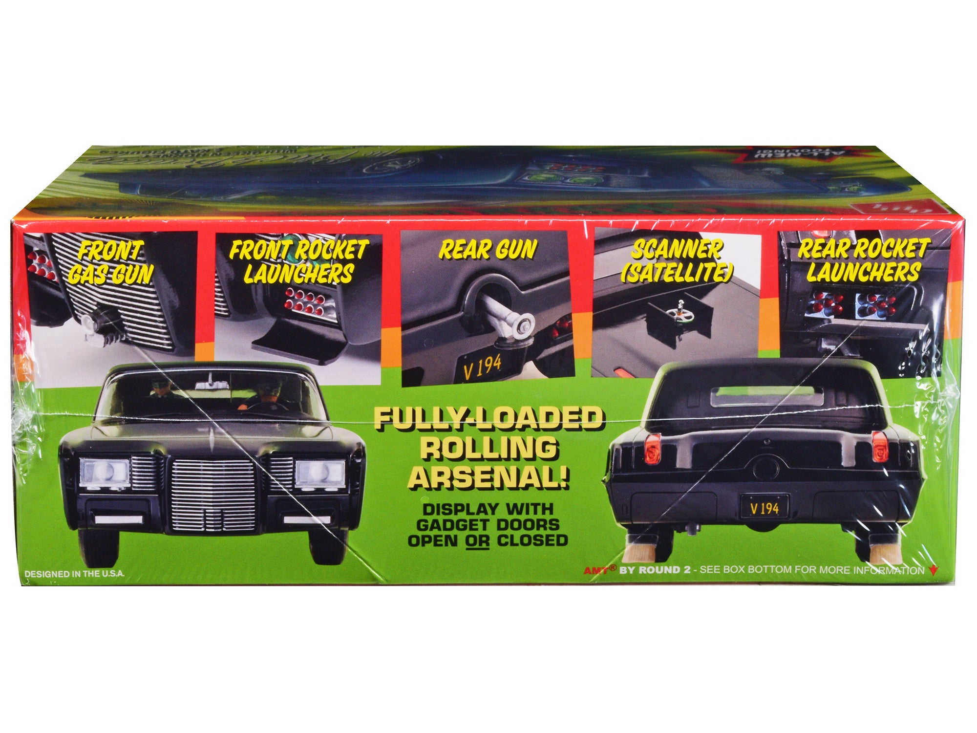 Skill 2 Model Kit Black Beauty "The Green Hornet" (1966–1967) TV Series with Green Hornet and Kato Figures 1/25 Scale Model by AMT - image 3