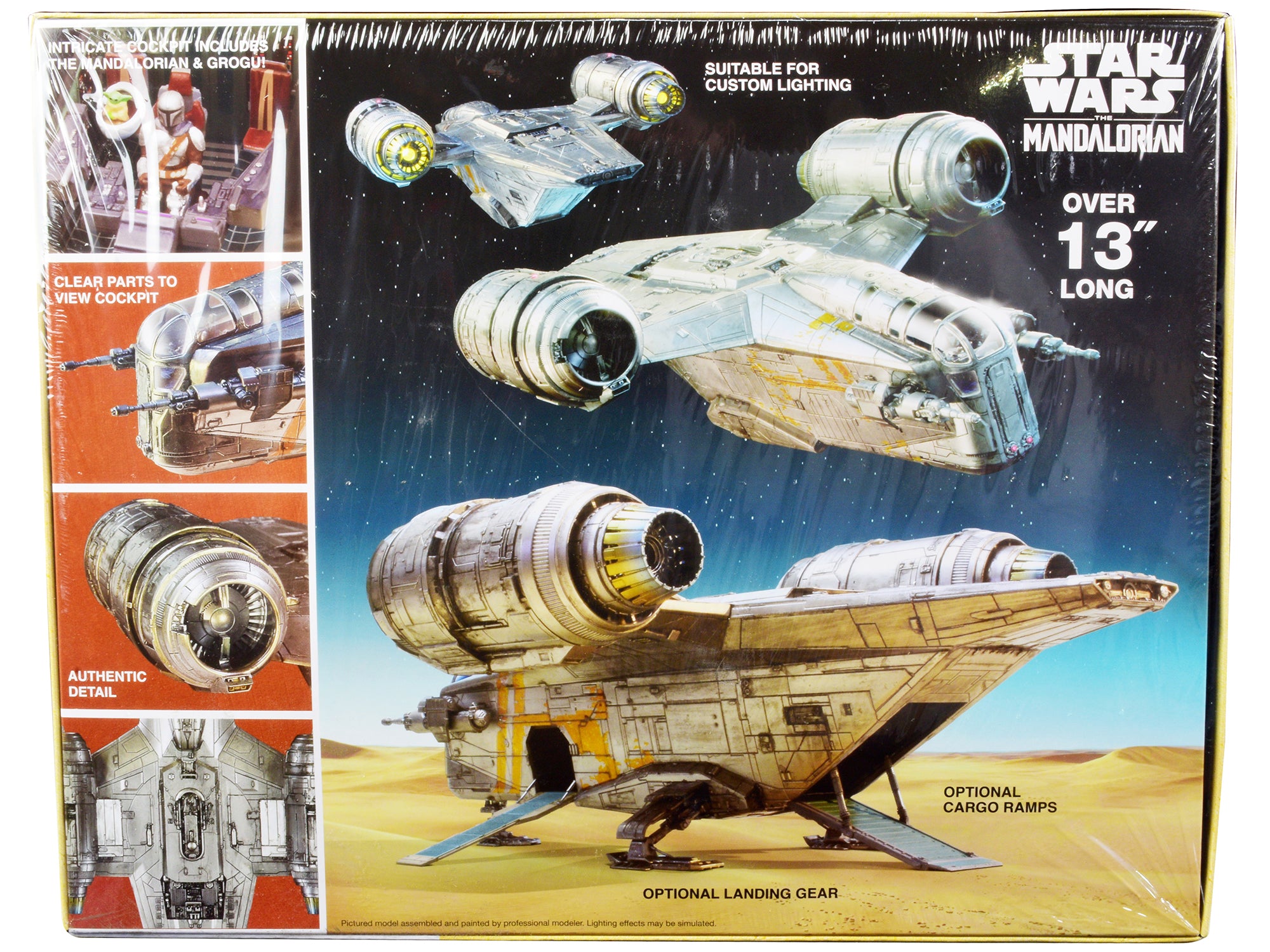 Skill 2 Model Kit Razor Crest Spaceship "Star Wars: The Mandalorian" 1/72 Scale Model by AMT - image 4