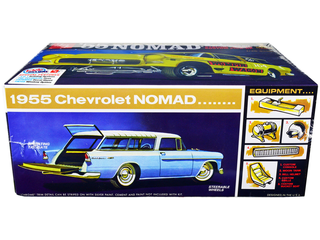 Skill 2 Model Kit 1955 Chevrolet Nomad 3-in-1 Kit "Trophy Series" 1/25 Scale Model by AMT - image 2