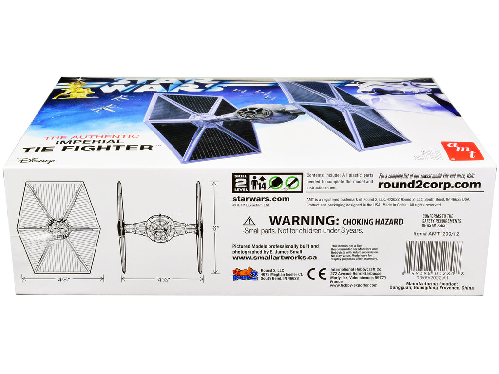 Skill 2 Model Kit Imperial Tie Fighter "Star Wars" (1977) Movie Model by AMT - image 3