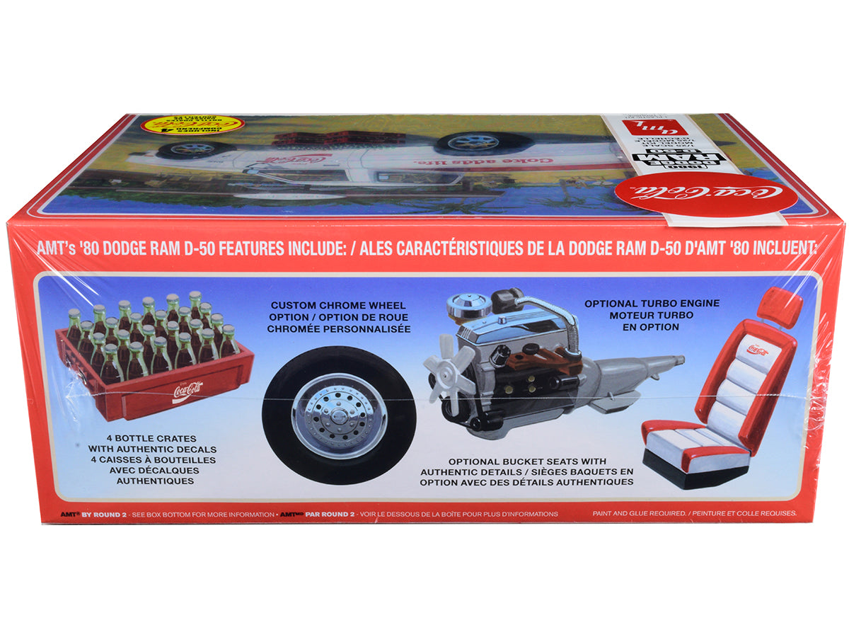 Skill 3 Model Kit 1980 Dodge Ram D-50 Pickup Truck "Coca-Cola" Four Bottle Crates 1/25 Scale Model by AMT - image 3