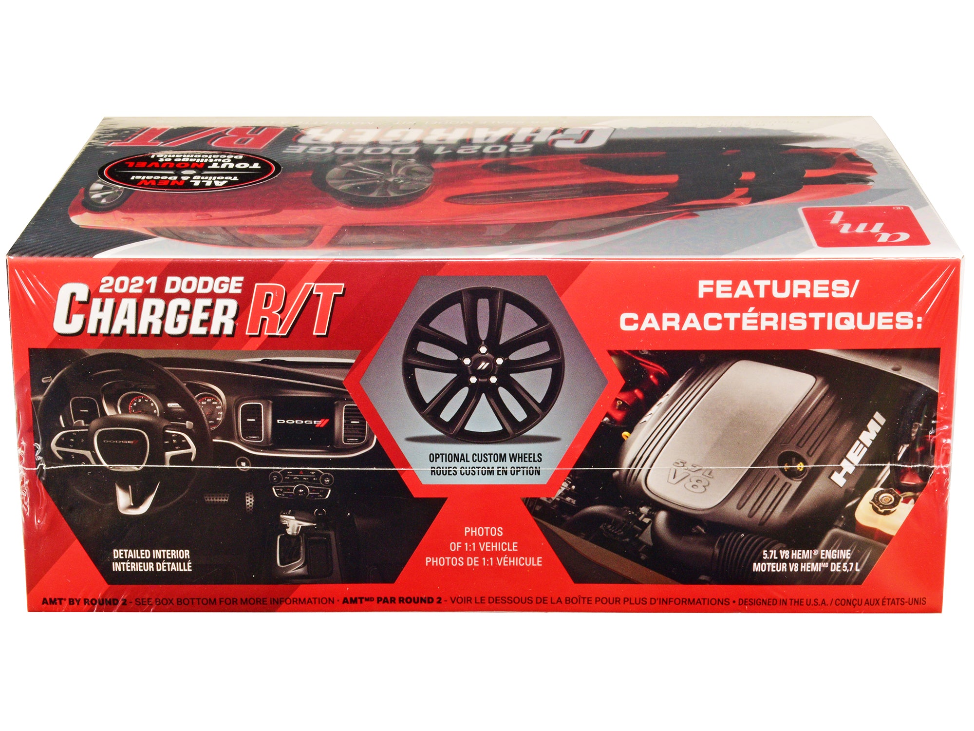 Skill 2 Model Kit 2021 Dodge Charger R/T 1/25 Scale Model by AMT - image 2