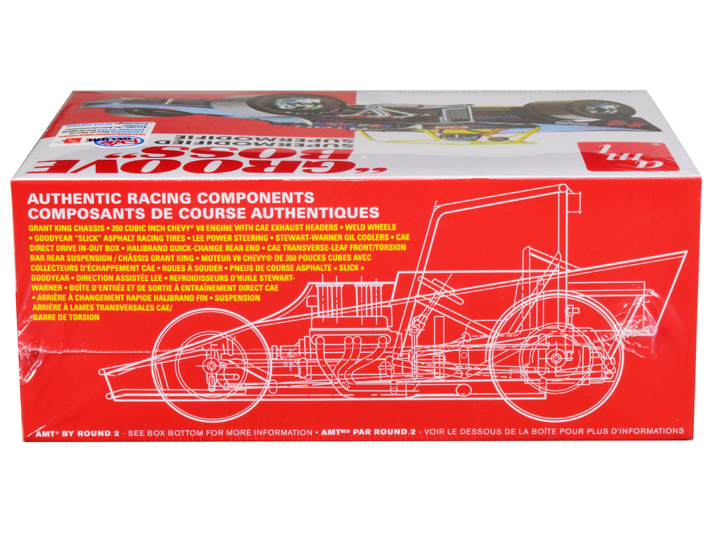 Skill 2 Model Kit "Groove Boss" Supermodified Racer 1/25 Scale Model by AMT - image 3