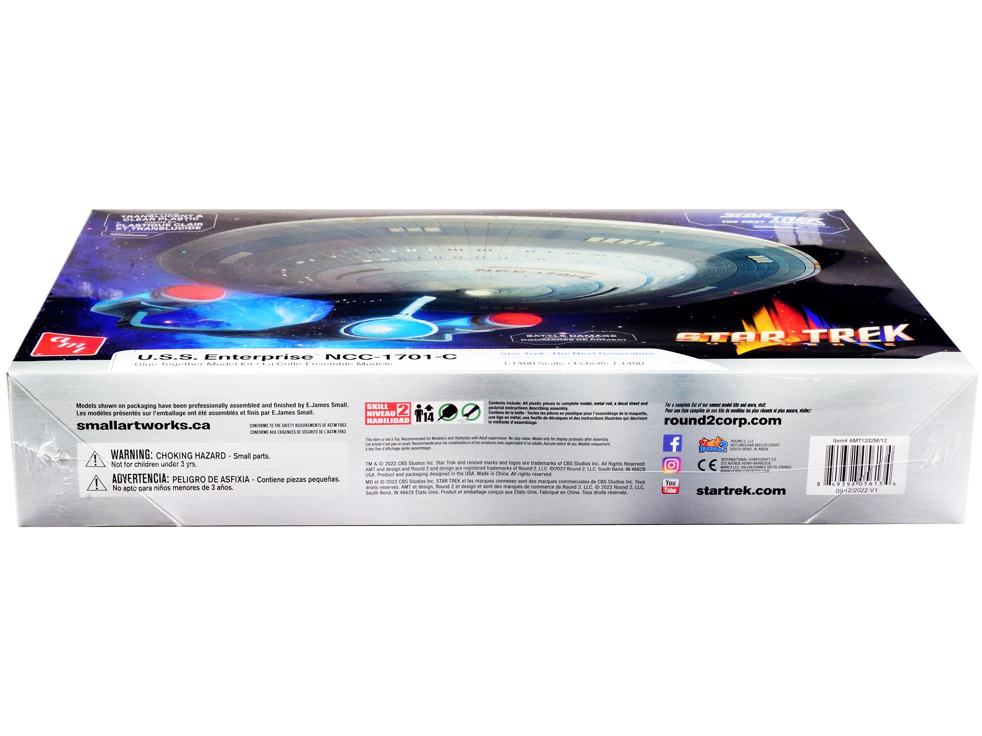 Skill 2 Model Kit U.S.S. Enterprise NCC-1701-C Space Ship "Star Trek: The Next Generation" (1987) TV Series 1/1400 Scale Model by AMT - image 3