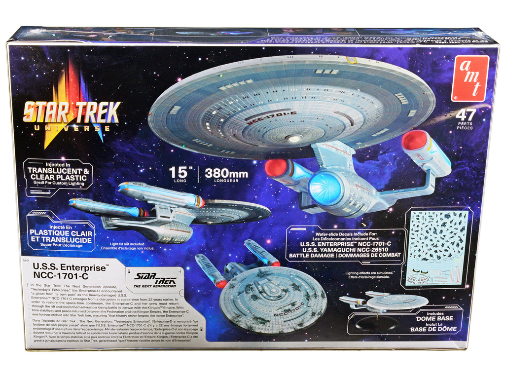 Skill 2 Model Kit U.S.S. Enterprise NCC-1701-C Space Ship "Star Trek: The Next Generation" (1987) TV Series 1/1400 Scale Model by AMT - image 4
