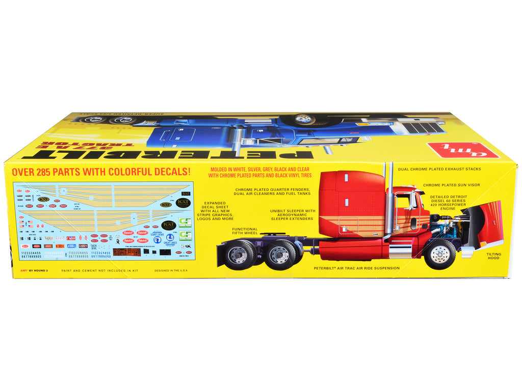 Skill 3 Model Kit Peterbilt 377 A/E Truck Tractor 1/24 Scale Model by AMT - image 3