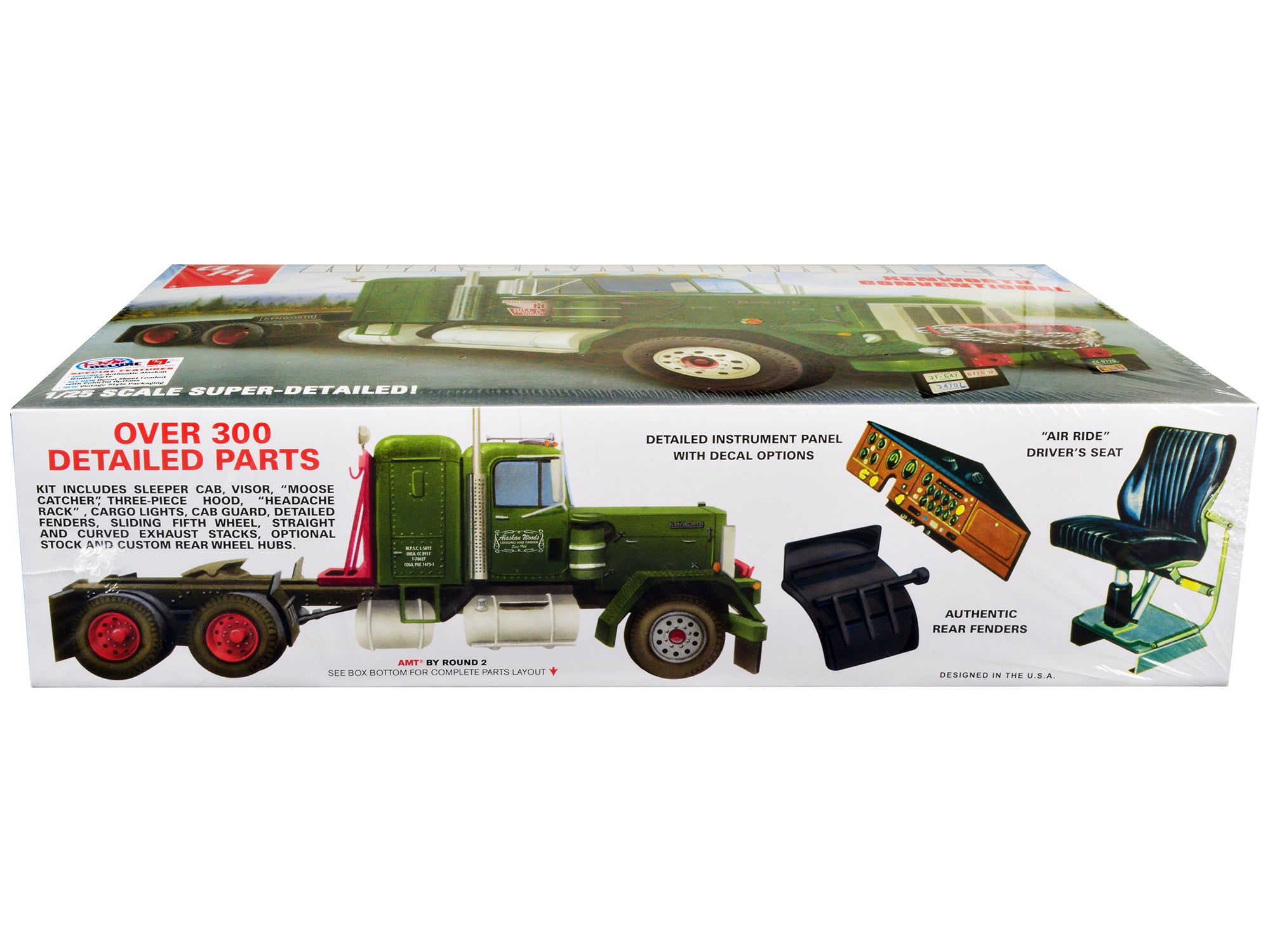 Skill 3 Model Kit Kenworth Conventional Tractor "Alaskan Hauler" 1/25 Scale Model by AMT - image 2