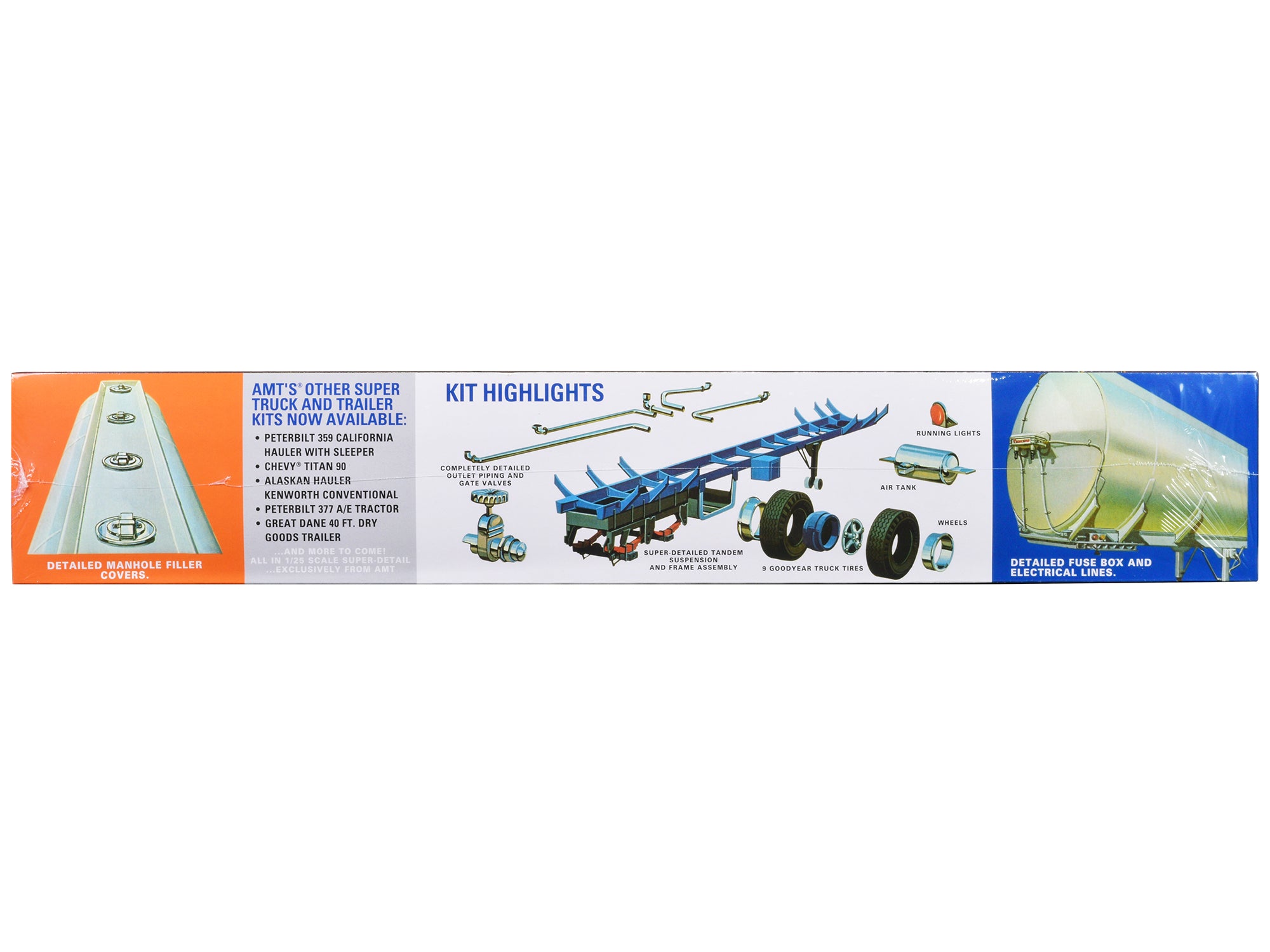 Skill 3 Model Kit Fruehauf Tanker Trailer "Gulf Oil" 1/25 Scale Model by AMT - image 2