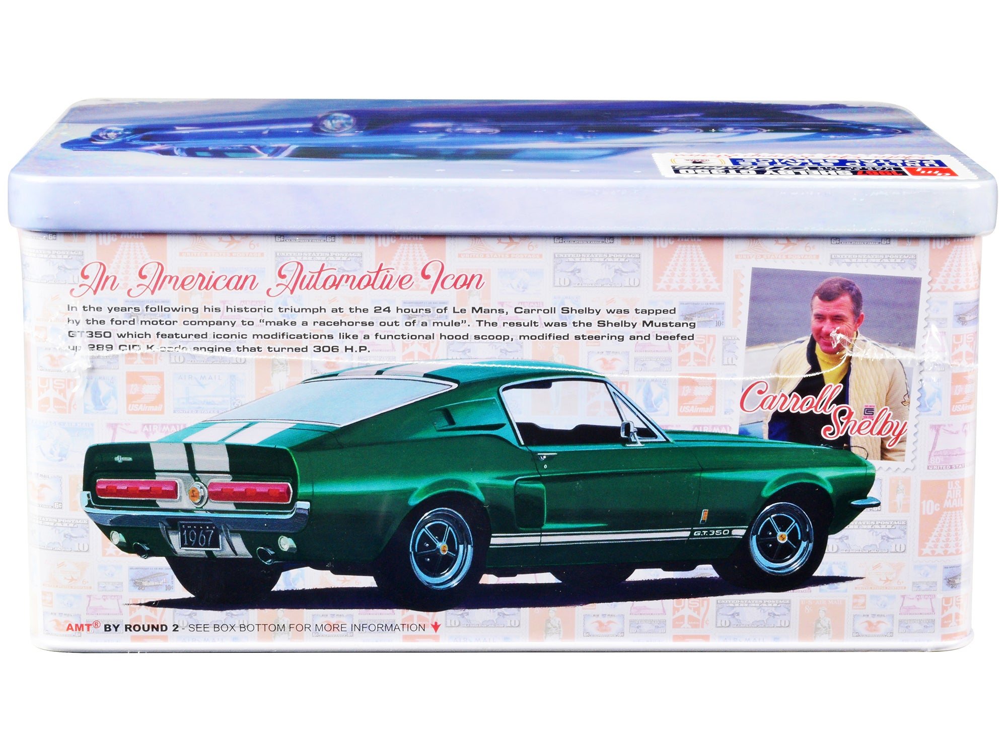 Skill 2 Model Kit 1967 Shelby Mustang GT350 USPS (United States Postal Service) "Auto Art Stamp Series" 1/25 Scale Model by AMT - image 2