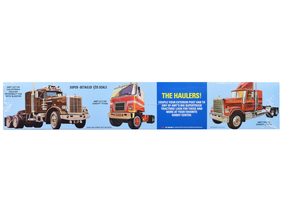Skill 3 Model Kit Fruehauf Forty Foot Exterior Post Van Trailer "Dohrn Transfer Co." 1/25 Scale Model by AMT - image 3
