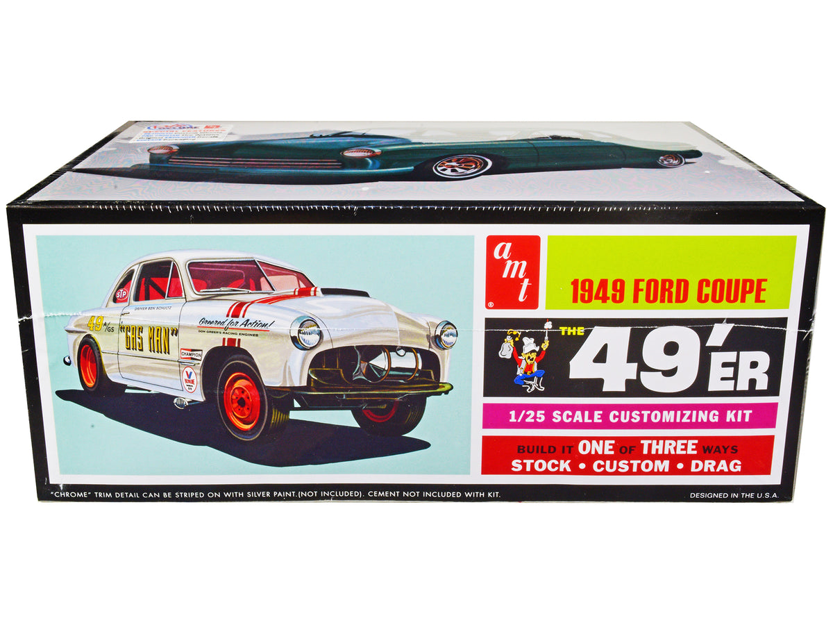 Skill 2 Model Kit 1949 Ford Coupe "The 49'er" 3-in-1 Kit 1/25 Scale Model by AMT - image 2