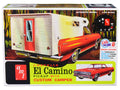 Skill 2 Model Kit 1965 Chevrolet El Camino with Camper 3-in-1 Kit 1/25 Scale Model by AMT