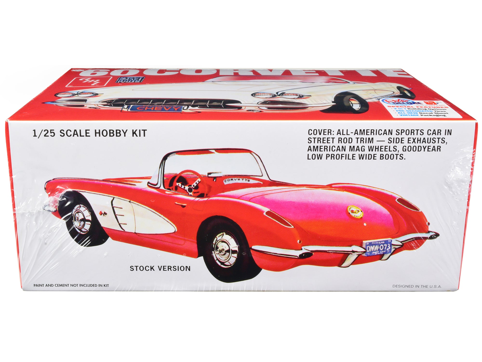 Skill 2 Model Kit 1960 Chevrolet Corvette "Street Rods" 1/25 Scale Model by AMT - image 2