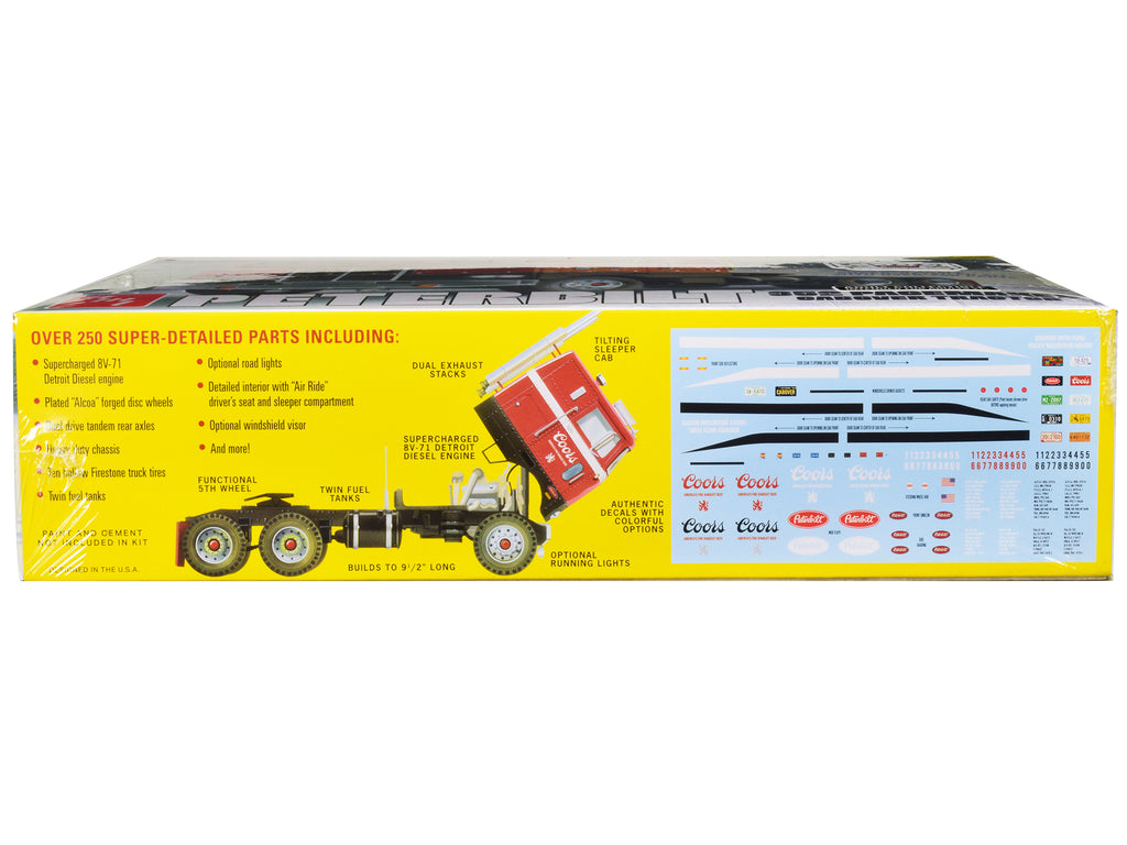 Skill 3 Model Kit Peterbilt 352 Pacemaker Cabover Tractor "Coors" 1/25 Scale Model by AMT - image 2