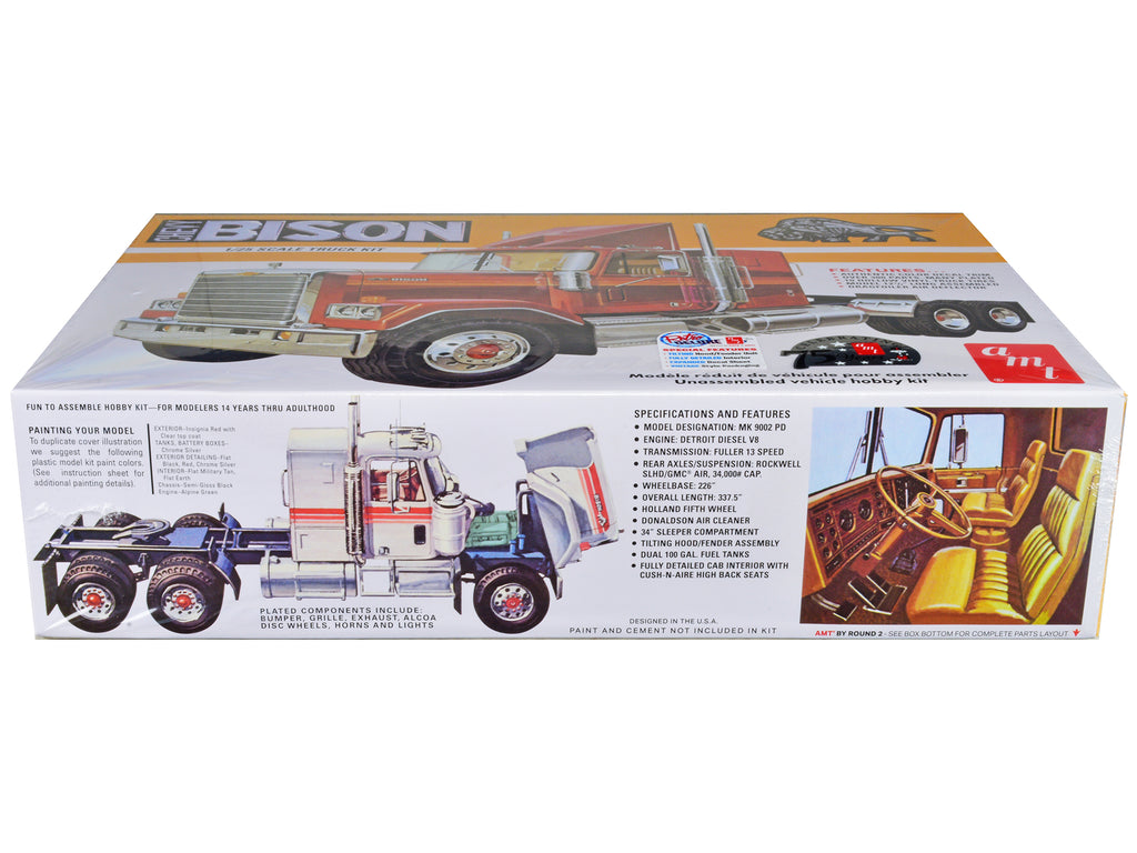 Skill 3 Model Kit Chevrolet Bison Truck Tractor 1/25 Scale Model by AMT - image 2