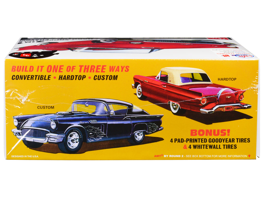 Skill 2 Model Kit 1957 Ford Thunderbird 3-in-1 Kit 1/25 Scale Model by AMT - image 3