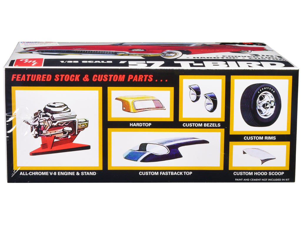 Skill 2 Model Kit 1957 Ford Thunderbird 3-in-1 Kit 1/25 Scale Model by AMT - image 2