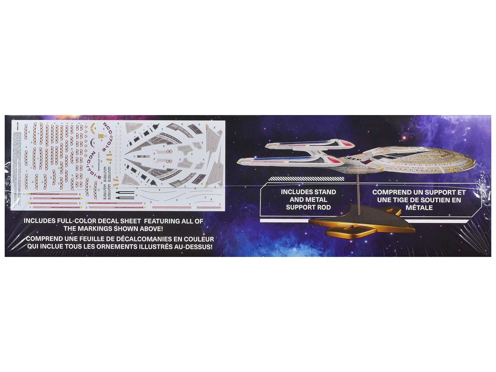 Skill 2 Model Kit U.S.S. Enterprise NCC-1701-E Space Ship "Star Trek: First Contact" (1996) Movie 1/1400 Scale Model by AMT - image 2