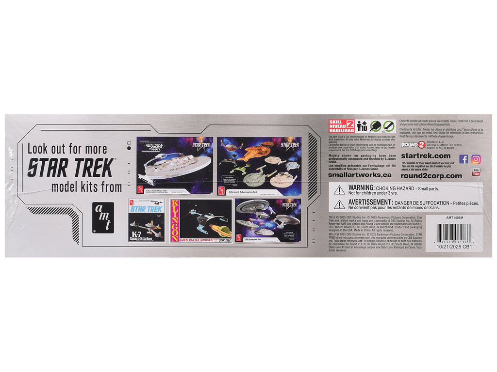Skill 2 Model Kit U.S.S. Enterprise NCC-1701-E Space Ship "Star Trek: First Contact" (1996) Movie 1/1400 Scale Model by AMT - image 3