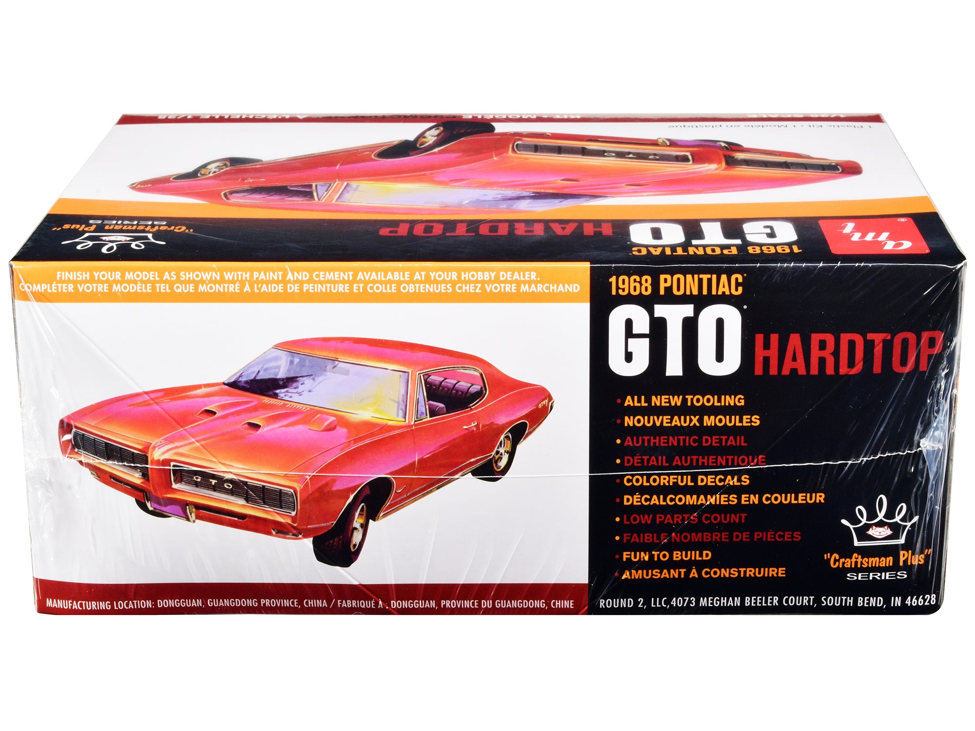 Skill 2 Model Kit 1968 Pontiac GTO Hardtop "Craftsman Plus" Series 1/25 Scale Model by AMT - image 2