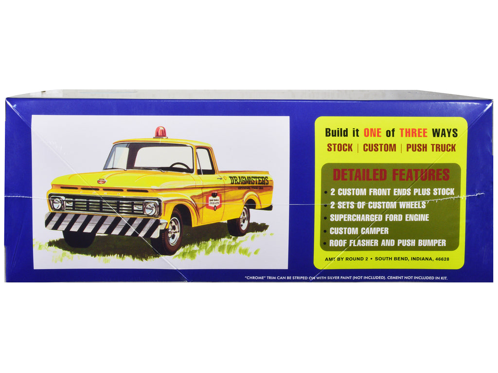 Skill 2 Model Kit 1963 Ford F-100 Camper Pickup Truck 3-in-1 Kit 1/25 Scale Model by AMT - image 3