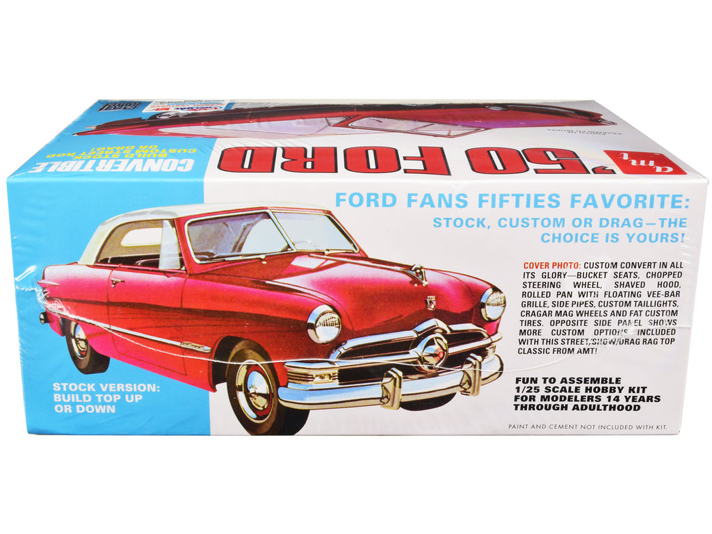 Skill 2 Model Kit 1950 Ford Convertible "Street Rods" 3-in-1 Kit 1/25 Scale Model by AMT - image 2