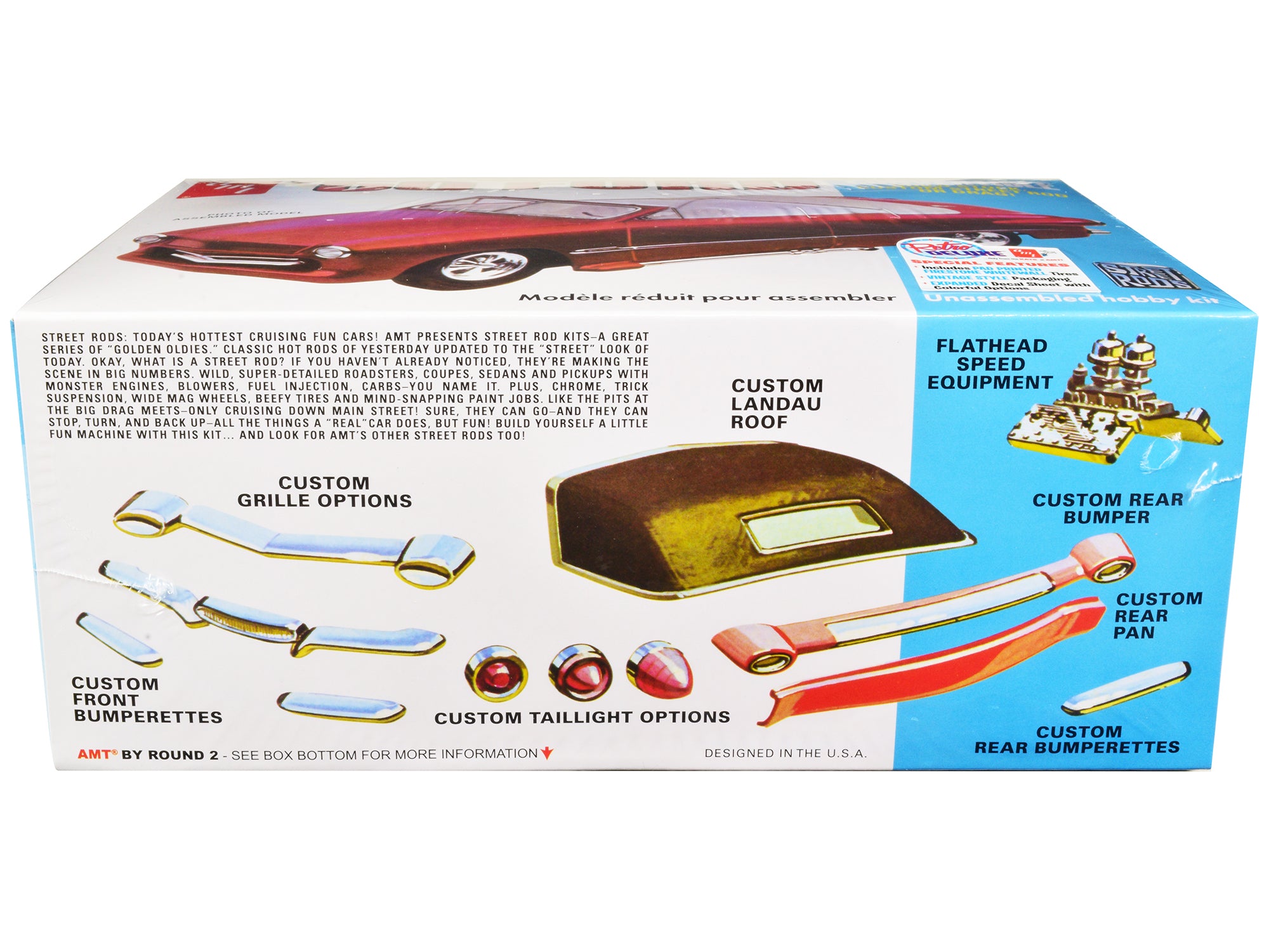 Skill 2 Model Kit 1950 Ford Convertible "Street Rods" 3-in-1 Kit 1/25 Scale Model by AMT - image 3