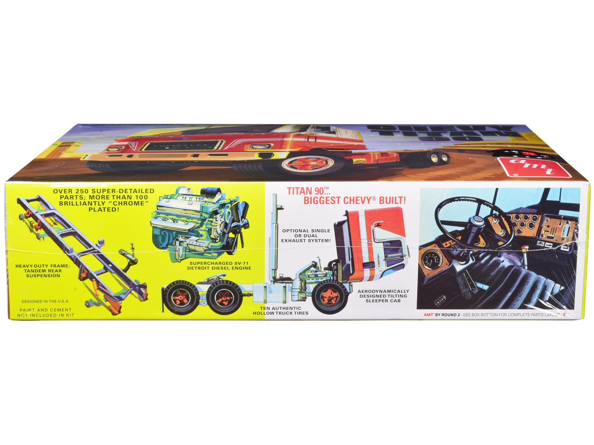 Skill 3 Model Kit Chevrolet Titan 90 Tractor Truck 1/25 Scale Model by AMT - image 3