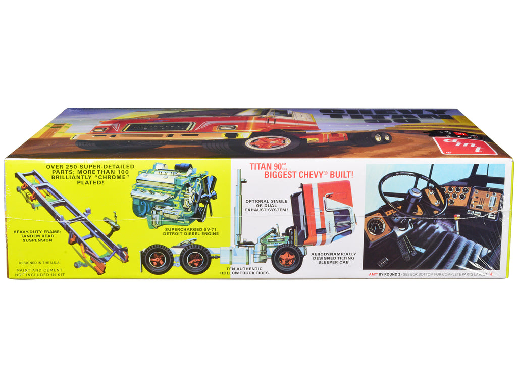 Skill 3 Model Kit Chevrolet Titan 90 Tractor Truck 1/25 Scale Model by AMT - image 3