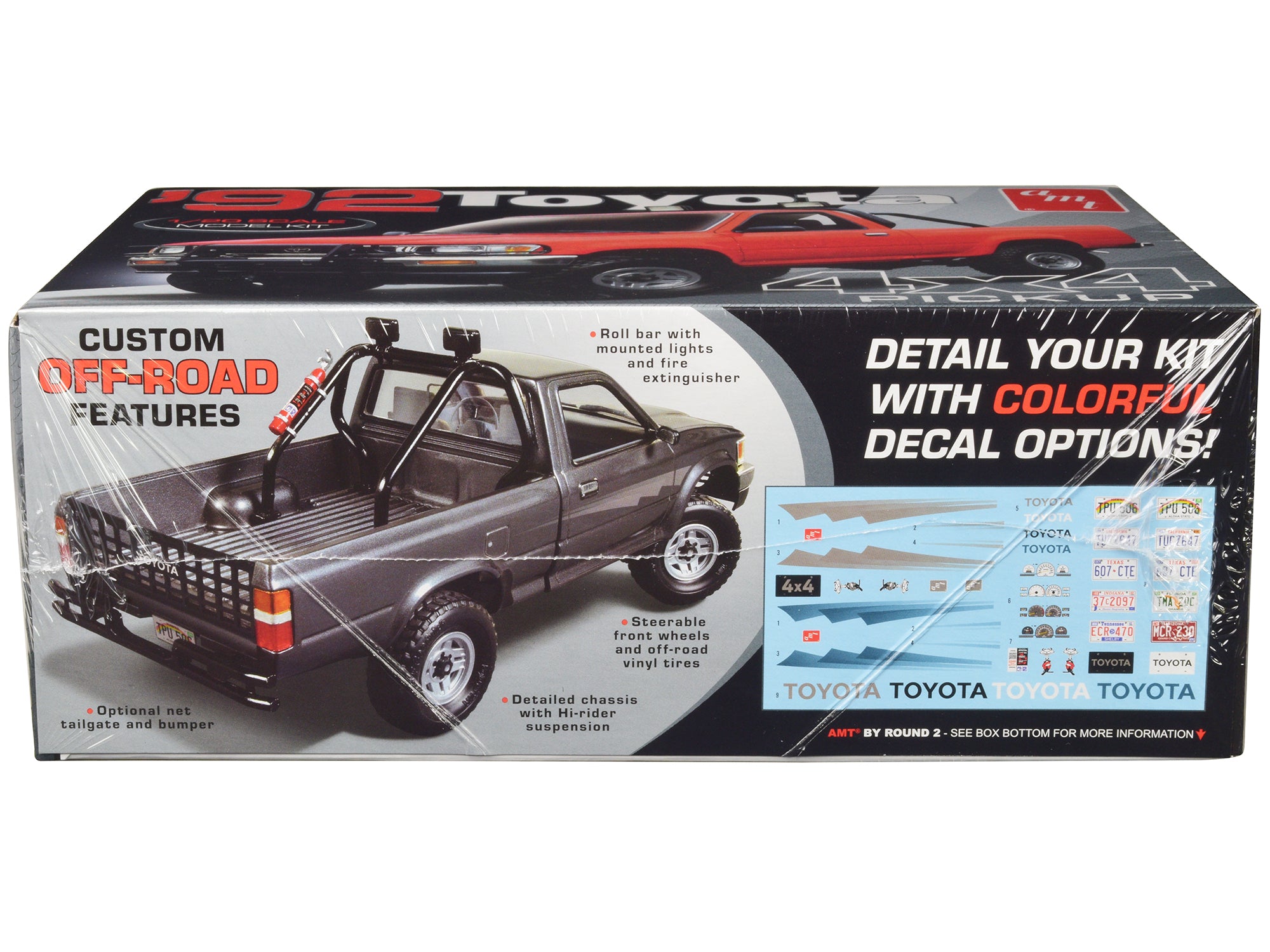 Skill 2 Model Kit 1992 Toyota 4x4 Pickup Truck (2023) 1/20 Scale Model by AMT - image 2